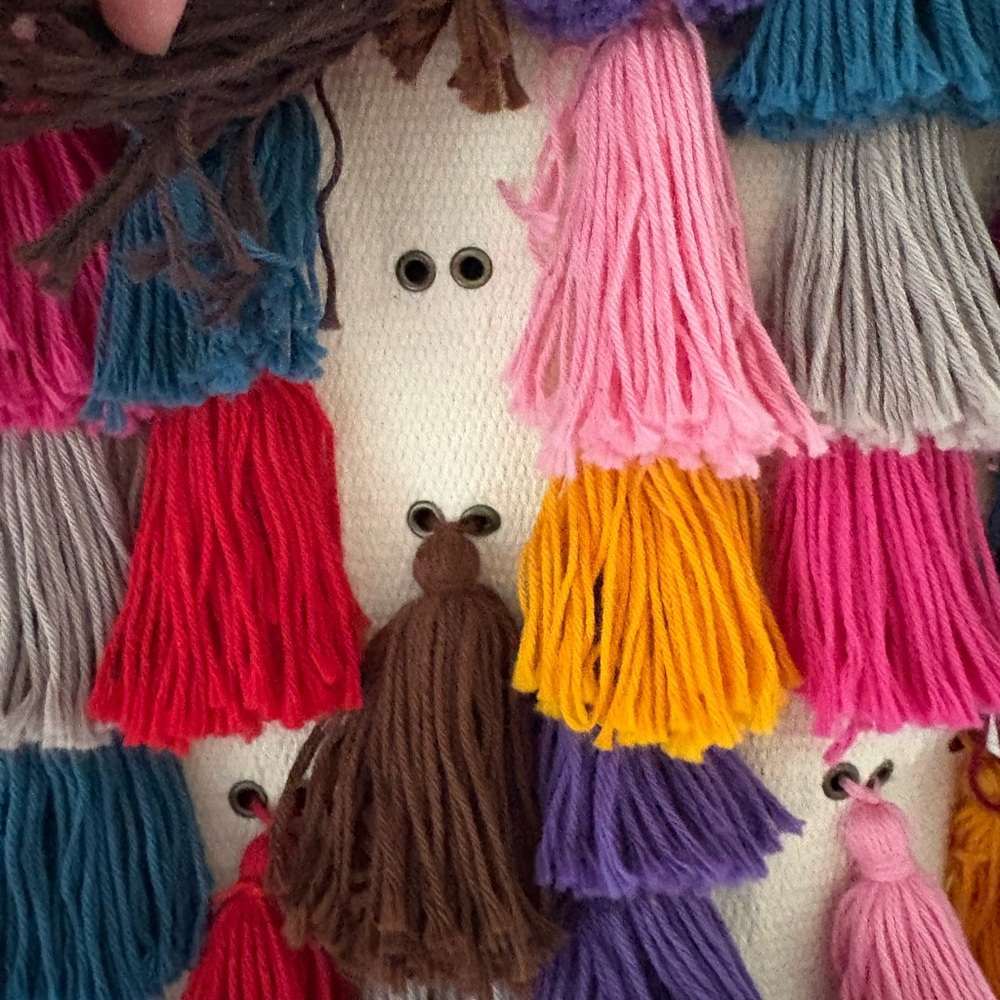 Noonday Collection Colorful Tassel La Gloria Tote Bag - Picture 5 of 12